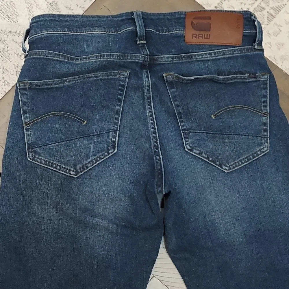 G-Star Raw 3301 Slim Buttonfly Jeans Sz 29